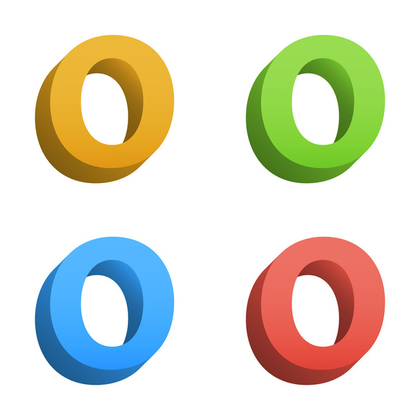 Векторний 3d кольоровий алфавіт
 - Вектор, зображення