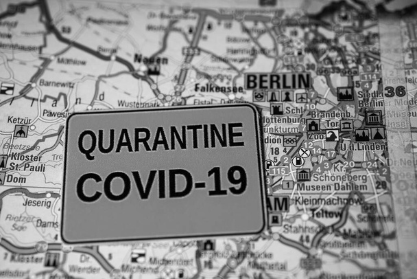 Berlin Coronavirus Covid-19 Karantina geçmişi - Fotoğraf, Görsel