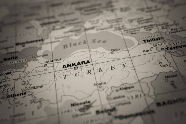 Türkiye dünya haritasında - Fotoğraf, Görsel