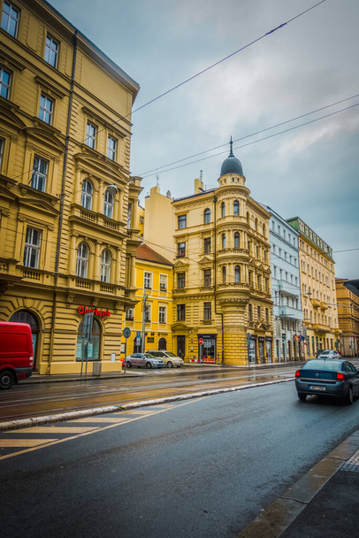 Gyönyörű utcák és építészet ősz Prága - Fotó, kép