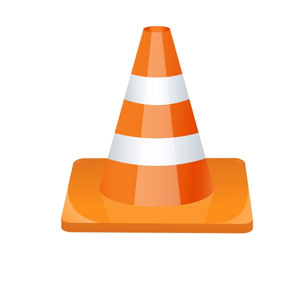 Ilustração do cone de tráfego
 - Foto, Imagem