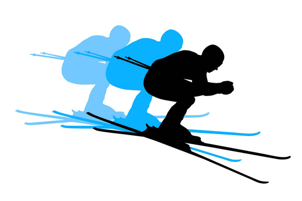 Skisport-Grafik in Vektorqualität - Vektor, Bild