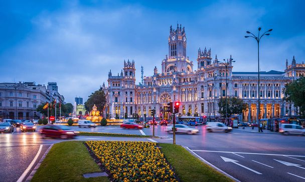 Plaza de Cibeles and the new city hall in Madrid, Spain - Photo, Image