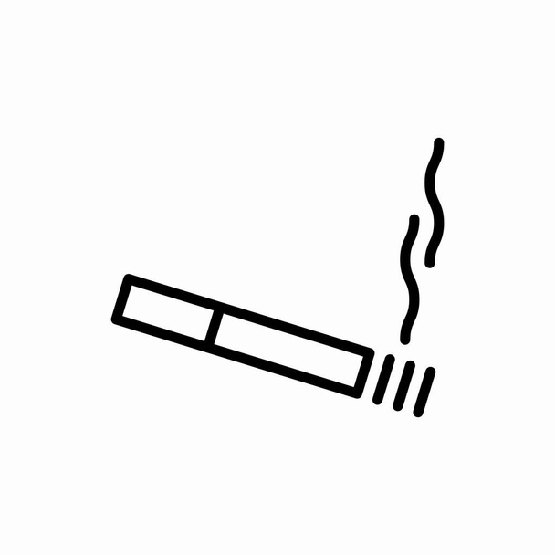 Esquema de iconos de cigarrillo.Ilustración del vector de cigarrillos. Símbolo para web y móvil
 - Vector, imagen
