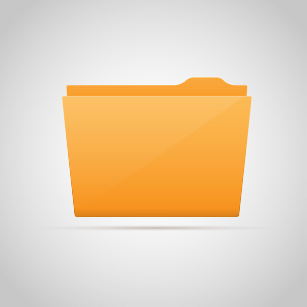 Yellow folder. Vector - Vector, Image