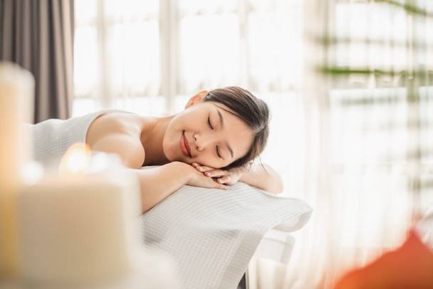 Young Asian beauty woman enjoying massage and spa - Photo, Image