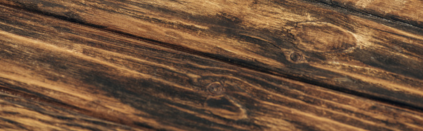panoramatický koncept dřevěného a texturovaného povrchu s kopírovacím prostorem  - Fotografie, Obrázek