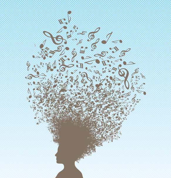 Musical mind - Vector, Image