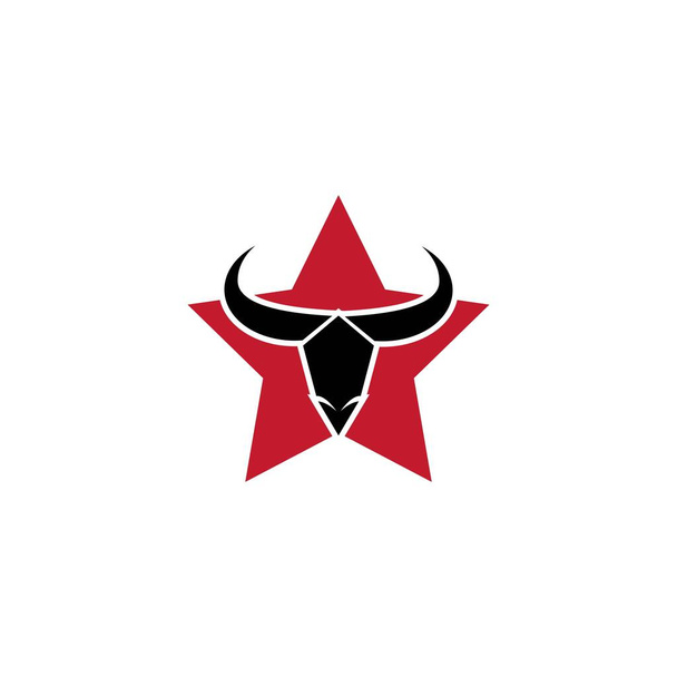 Toro testa logo vettoriale icona illustrazione design
  - Vettoriali, immagini