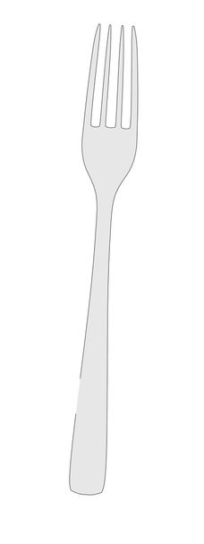 Cartoon illustration of fork for food - Photo, Image