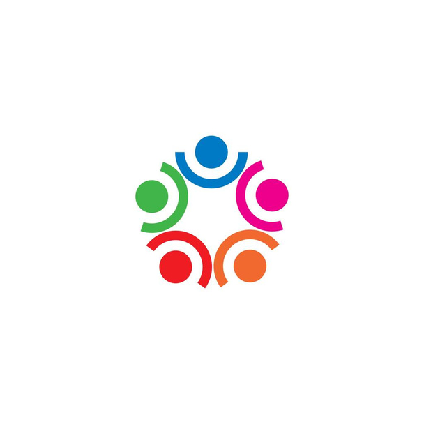 Adoption und Gemeinschaftspflege Logo Vorlage Vektorsymbol - Vektor, Bild