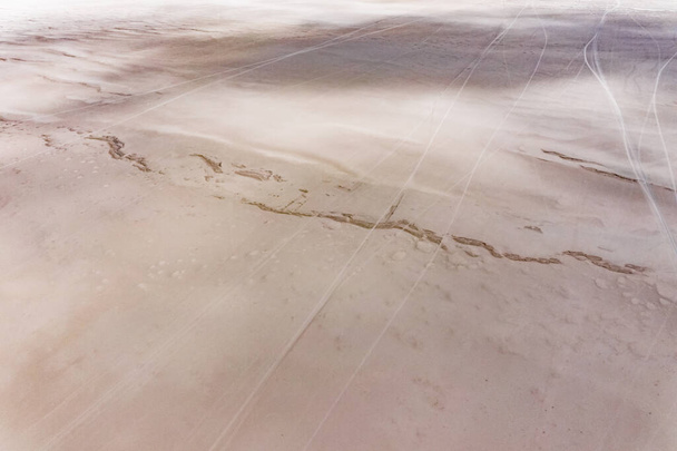 ウユニ塩の上に空中朝Gigapan 360パノラマ.ボリビアの南.  - 写真・画像
