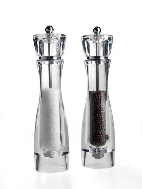 Spice grinders in transparent glass - Foto, afbeelding