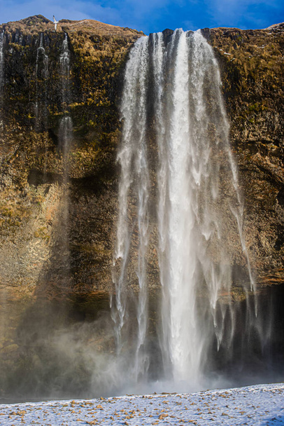 Photo of a an impressive waterfall in Iceland - Fotó, kép