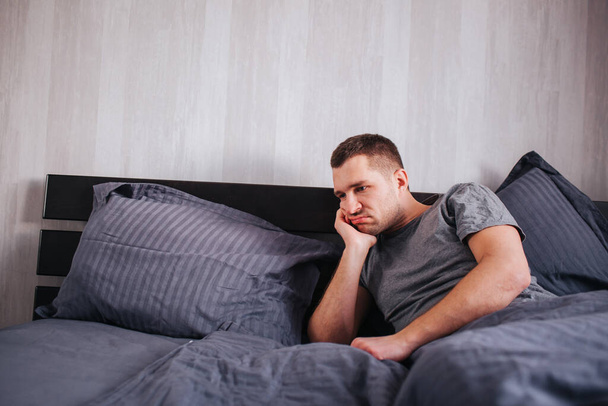 bad mood in the morning. Mens health problems and impotence and prostatitis - Fotó, kép