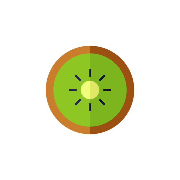 Kiwi ovoce vektor ikona symbol ovoce izolované na bílém pozadí - Vektor, obrázek