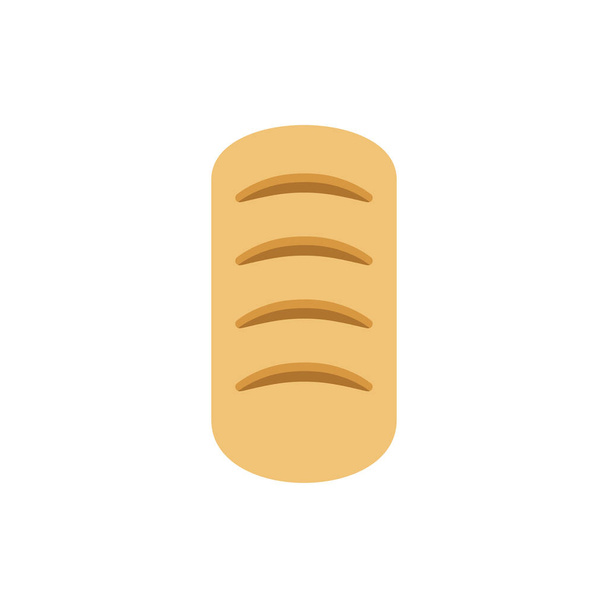 Pão pão vetor ícone símbolo comida isolada no fundo branco
 - Vetor, Imagem