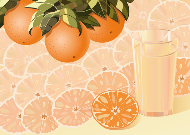 przydatne sok pomarańczowy - Wektor, obraz