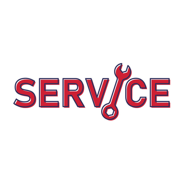 Herramientas de servicio icono vectorial símbolo de mantenimiento o preferencia aislado sobre fondo blanco
 - Vector, imagen