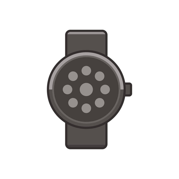 Smart horloge vector symbool technologie geïsoleerd op witte achtergrond - Vector, afbeelding