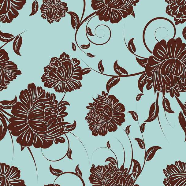 Seamless floral background - Вектор,изображение
