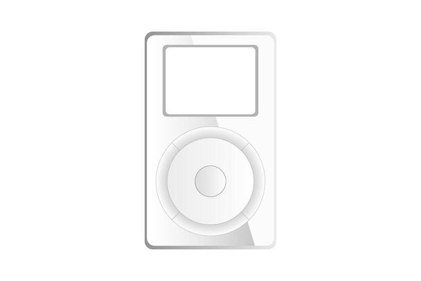 Classic mp3 player in vectors, with screen and buttons - Vector, Image