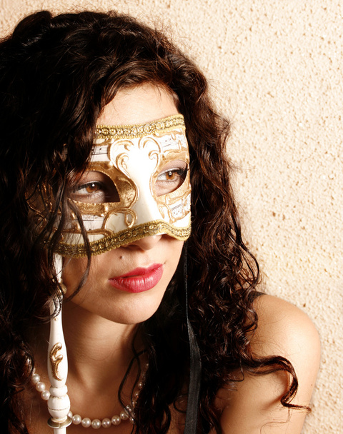 Woman wearing a mask - Foto, Bild