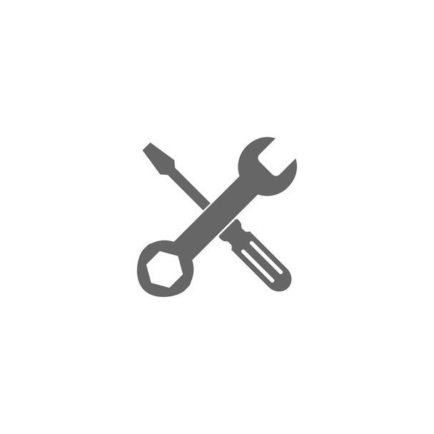 Repair icon. Wrench and screwdriver icon. Settings vector ico - Vector, Image