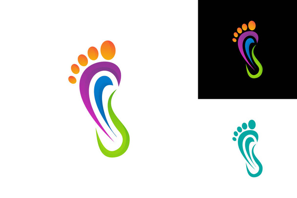 Vektor návrhu šablony lékařského loga pro nohy, znak, koncepce designu, kreativní symbol, ikona - Vektor, obrázek