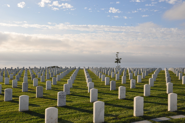 Cmentarzu Wojskowym Stanów Zjednoczonych w san diego, california - Zdjęcie, obraz