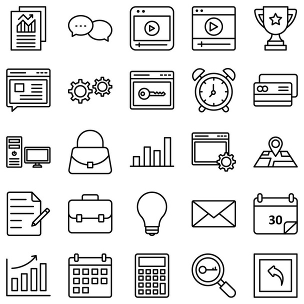 Web and SEO Vector icons set every single icon can be easily modified or edited.  - Vecteur, image