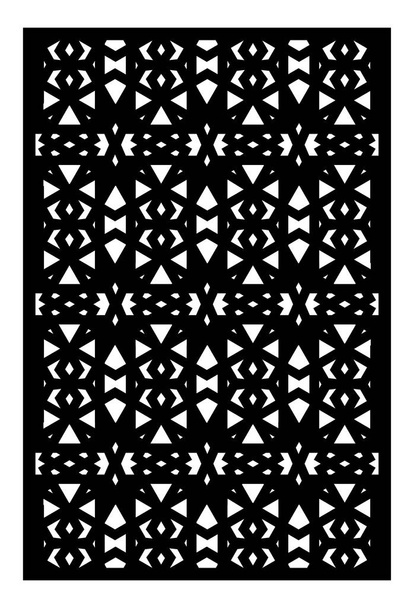 Dekorative Vektorscheibe zum Laserschneiden. Vorlage für die Raumaufteilung im Arabesken-Stil. Verhältnis 2 zu 3 - Vektor, Bild