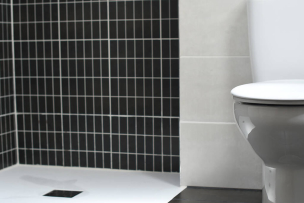 Detail záchodu a sprchové podlahy - Fotografie, Obrázek