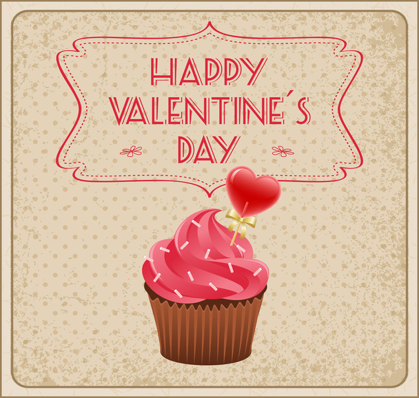 Valentine's Day Card - Vector, afbeelding