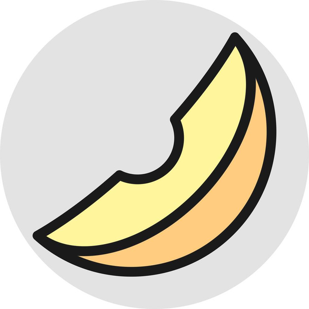 melon icon isolated on abstract backgroun - Fotografie, Obrázek