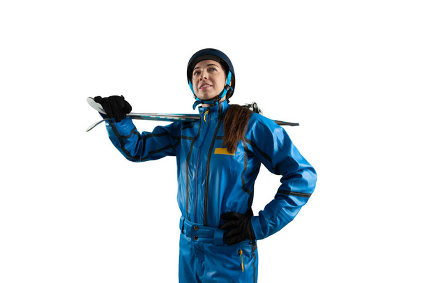 Freestyle aerials skiing athlete. - Photo, Image