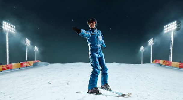 Freestyle aerials skiing athlete. - Valokuva, kuva