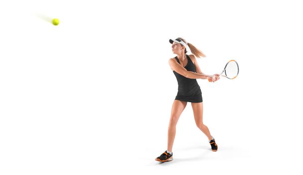 Giovane ragazza che gioca a tennis - Foto, immagini