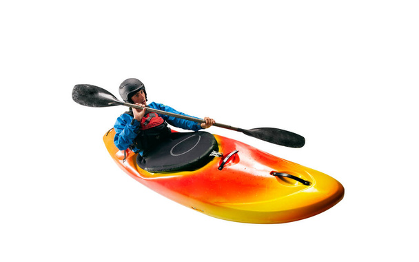 Whitewater kayaking, extreme kayaking. - Foto, immagini