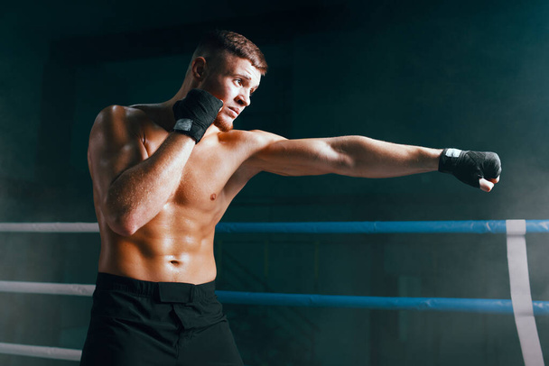Professional fighter on ring. - Fotó, kép