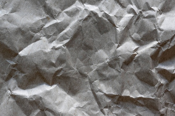 Gray, blank, creased paper texture - Photo, Image