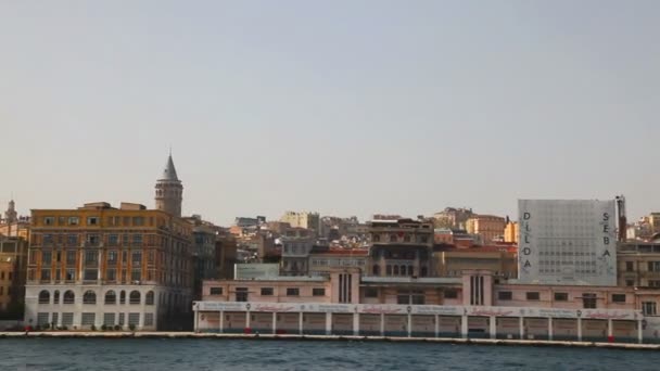 panoráma města Istanbul galata věž s - Záběry, video