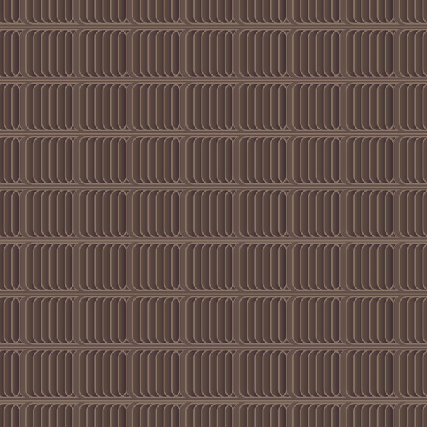 σκούρο καφέ γεωμετρικό άνευ ραφής διανυσματικό μοτίβο - Διάνυσμα, εικόνα