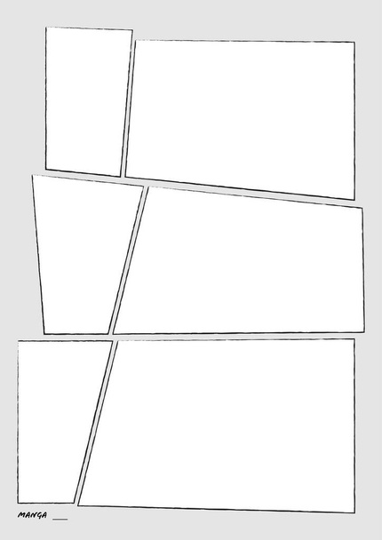 Manga Storyboard Layout Template For Rapidly Create The Comic Book