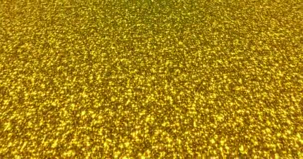 Fondo de polvo de brillo dorado para festival, fiesta, evento. Gold glamur textura 3D bucle de renderizado animación 4k
. - Metraje, vídeo