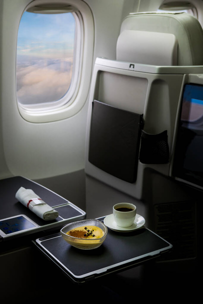  coffee served in airplane - Photo, Image