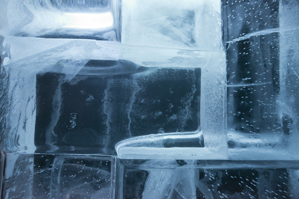 氷のブロックの壁 - 写真・画像