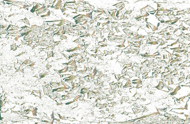 Distressed Overlay Textur aus Kupfer verrostet geschältem Metall. Grunge-Hintergrund. abstrakte Halbtonvektorillustration - Vektor, Bild
