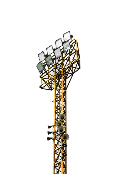 Torre de aço luzes do estádio
 - Foto, Imagem