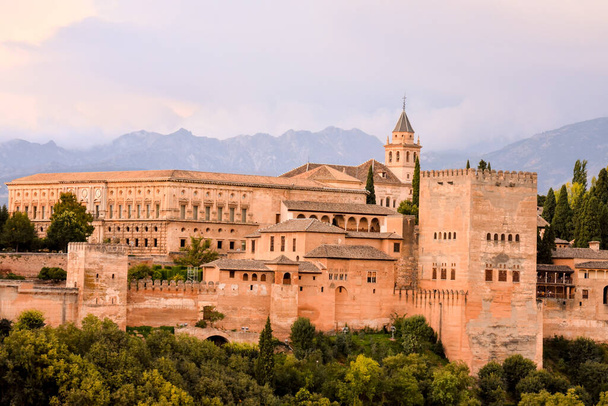 Pohled na historické město Granada Andalusie Španělsko - Fotografie, Obrázek